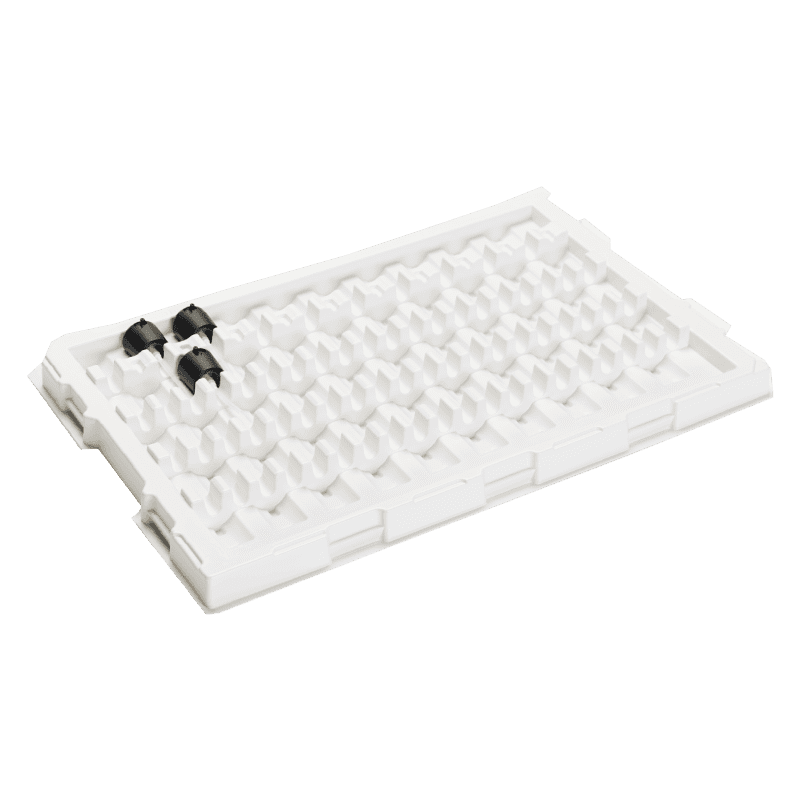 Cushioning tray for cosmetic