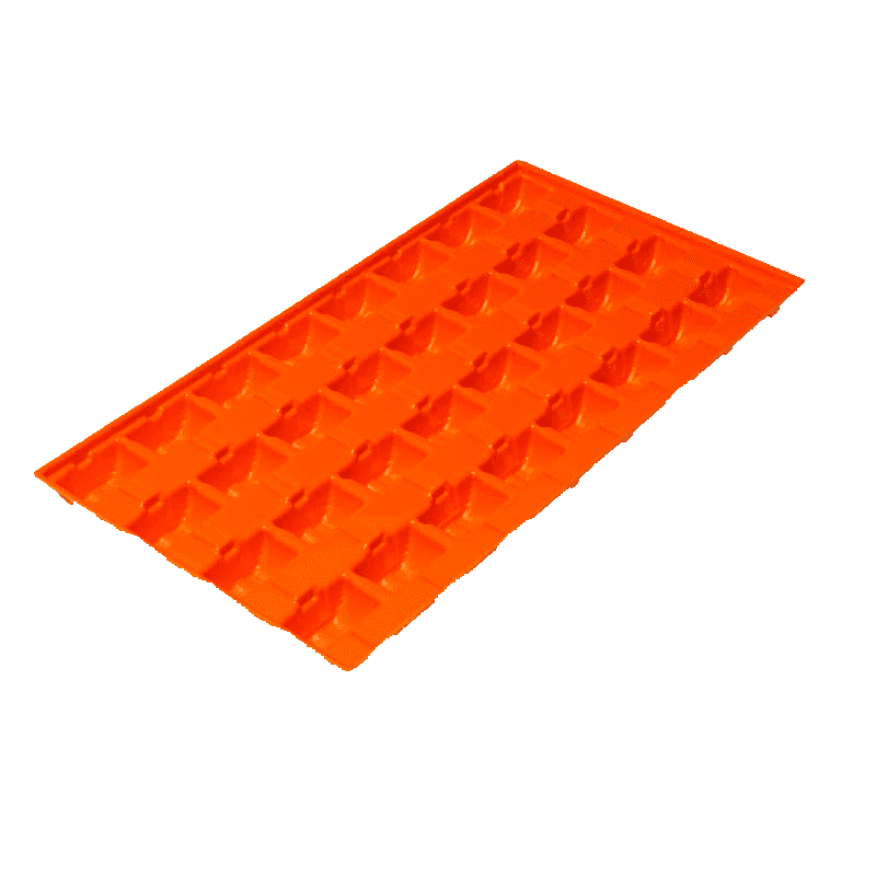 Alveolar tray for the automotive sector